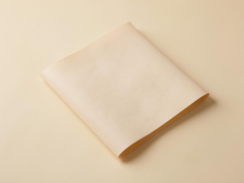 Soft sand-colored paper on a warm cream background